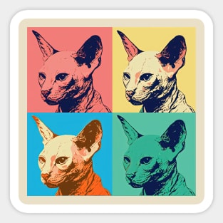 Warhol Cat Sticker